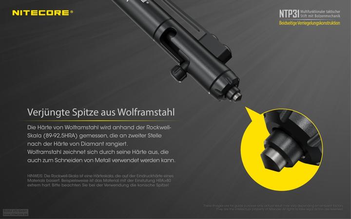 Actual product image Nitecore Alu Pen NTP31