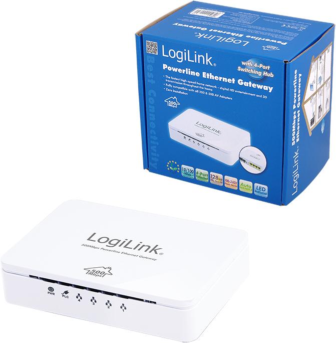 Actual product image LogiLink Homeplug Ethernet Gateway (500 Mbit/s)