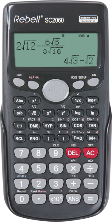 Actual product image Rebell School calculator SC2060S, black (Batteries, Solar cells)