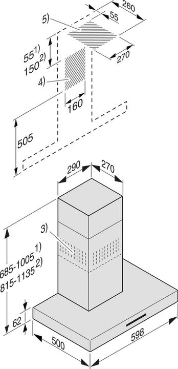 Image du produit Miele PUR 68 W (Hotte murale)