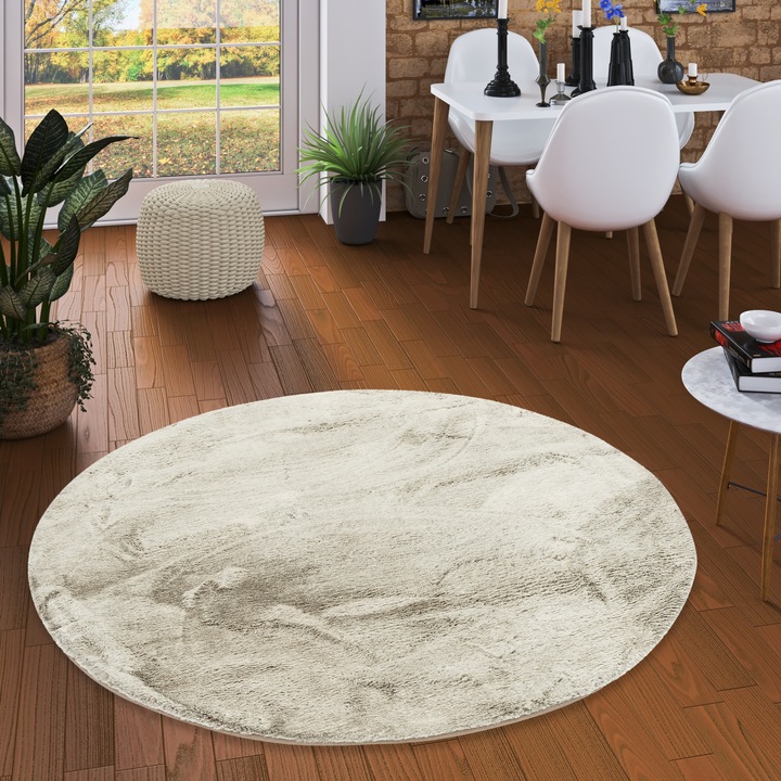 Produktbild Pergamon Luxus Super Soft Fellteppich Plush Rund (160 x 160 cm)