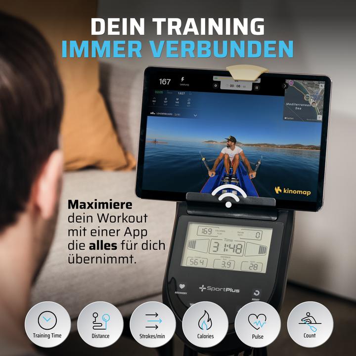 Actual product image Sportplus Rowing machine