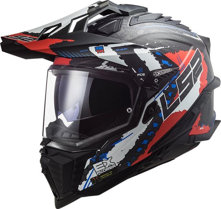 Produktbild LS2 MX701 C EXPLORER EXTEND Crosshelm matt rot S (S)