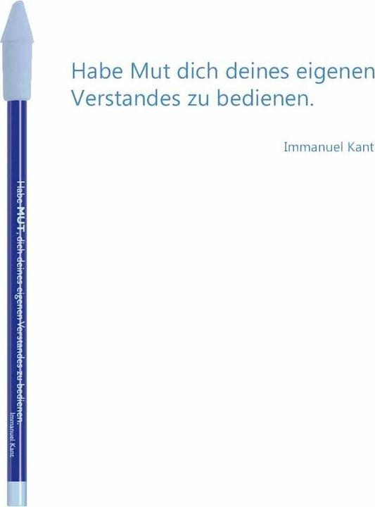 Cedon Bleistift dunkelblau, Immanuel Kant