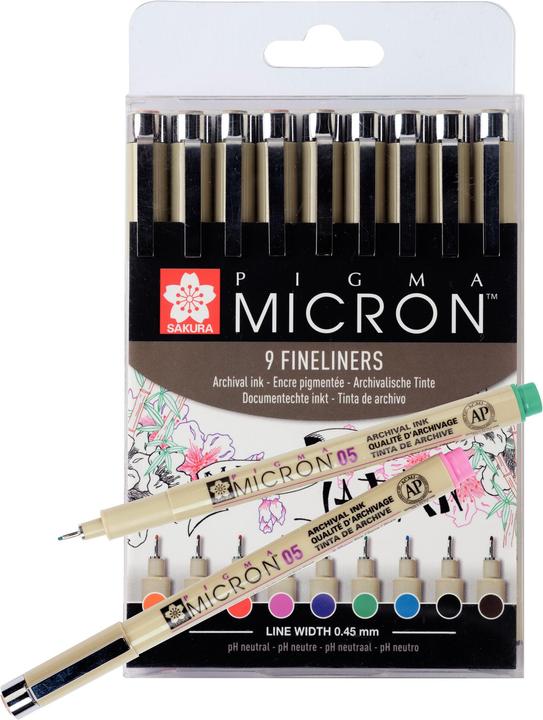 Image du produit Sakura Pigma Micron (Multicolore, 9 x)