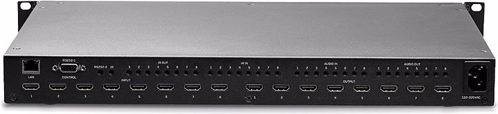 Actual product image Lindy 8x8 HDMI 18G Matrix with Video Wall Scaling