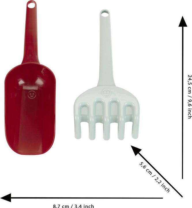 Produktbild Theo Klein LF - Set Mehlschaufel und Sandrechen, Kunststoff recycelt