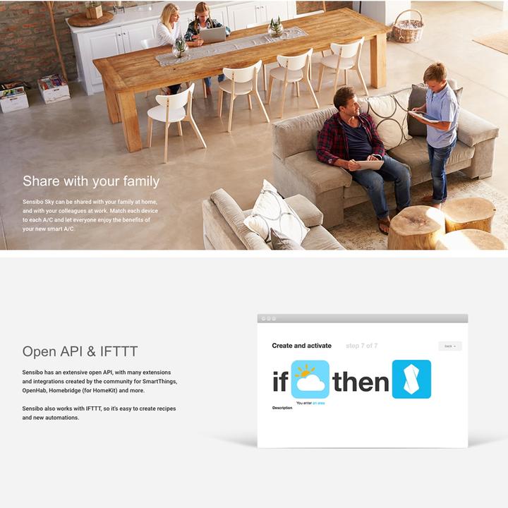 Immagine prodotto Sensative SBOLSKY01-WH - Regolatore Smart AC Sensibo Sky bianco nuvola