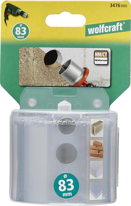 Produktbild wolfcraft wolfcraft 1 Bohrkronen-Einsatz HM-bestreut ø43mm (43 mm)