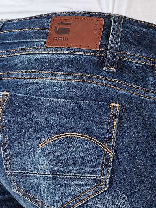 Actual product image G-Star Midge Saddle Mid Straight Jeans Neutro dk aged (W31/L32)