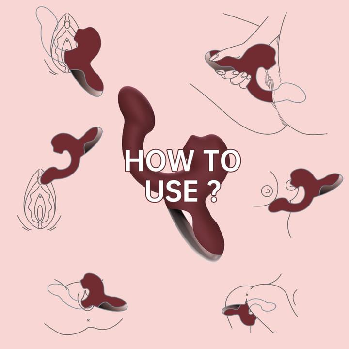 Actual product image Magic Motion – Magic Ponder Vibrator with Lick & G-Spot Function – Red