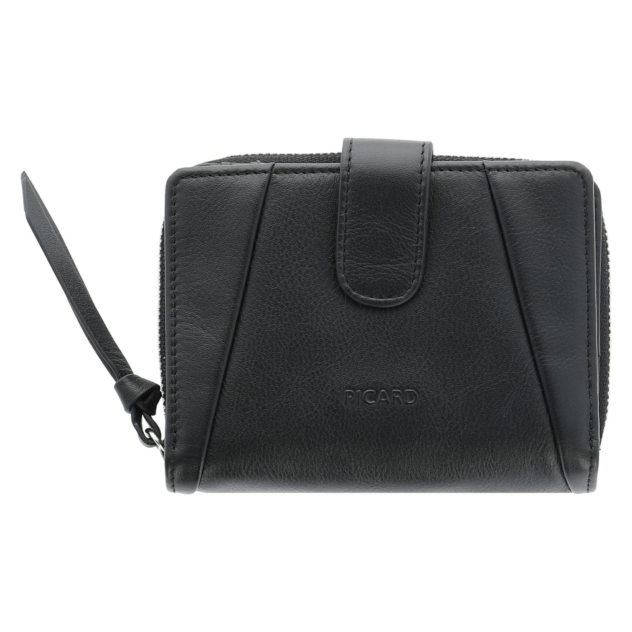 Picard, Damen, Portemonnaie, Tallulah 1 Geldbörse Leder 12, 5 Cm, Schwarz