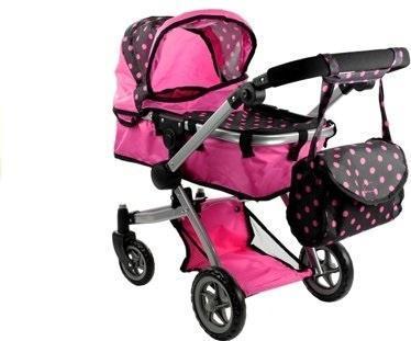 Produktbild Lean Toys Alice Puppenwagen, 2-in-1-Kinderwagen