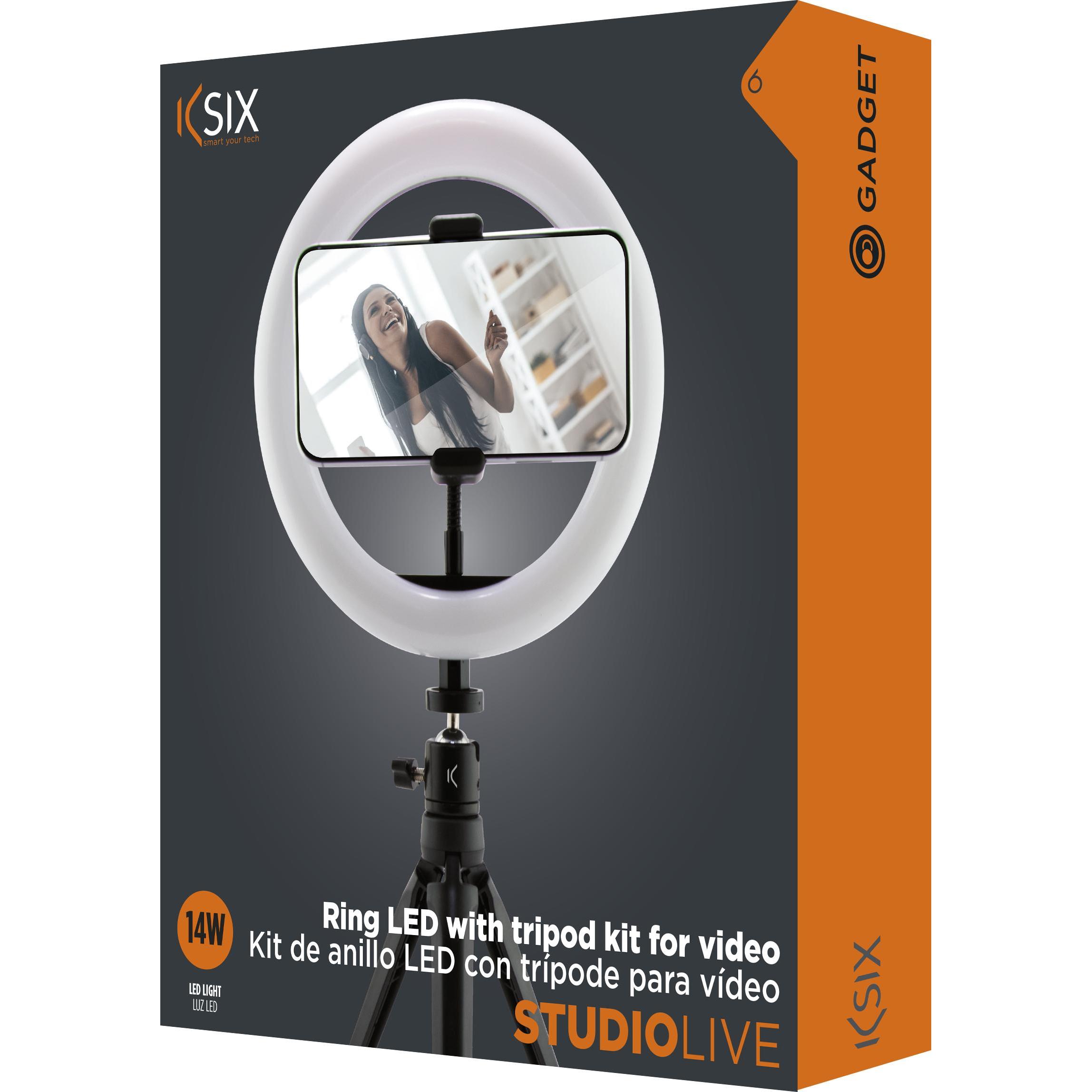 Thumbnail - KSIX Studio Live Kit (Ringleuchte), Dauerlicht, Schwarz
