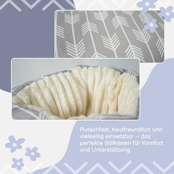 Actual product image Hermex Baby-Stillkissen Lagerungskissen Arm-Stützkissen Lagerungsrolle Entlastungspolster (26.50 cm)