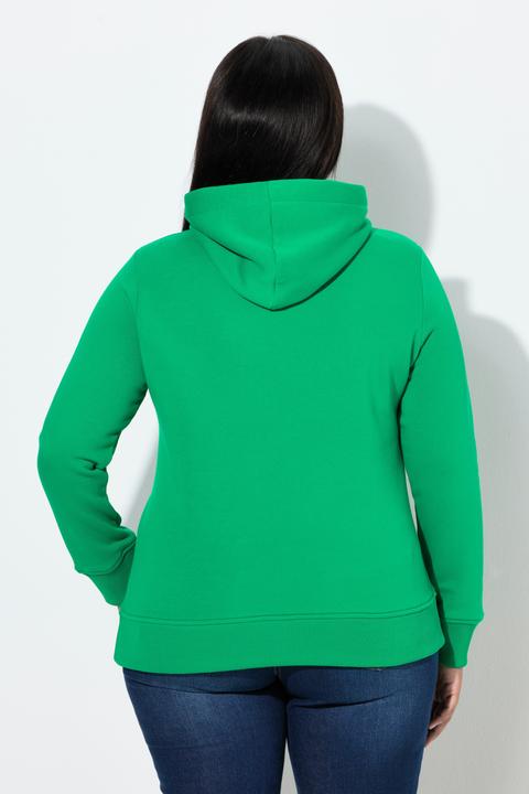Produktbild Ulla Popken Hoodie, Rippbündchen, Kapuze, Langarm (60)