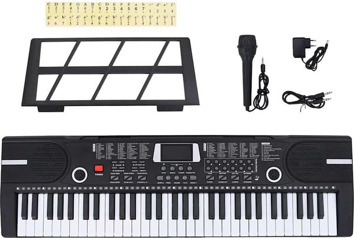 VidaXL 61 Tasten Klavier Elektrisches Keyboard mit Notenständer Kinder (61 Tasten)