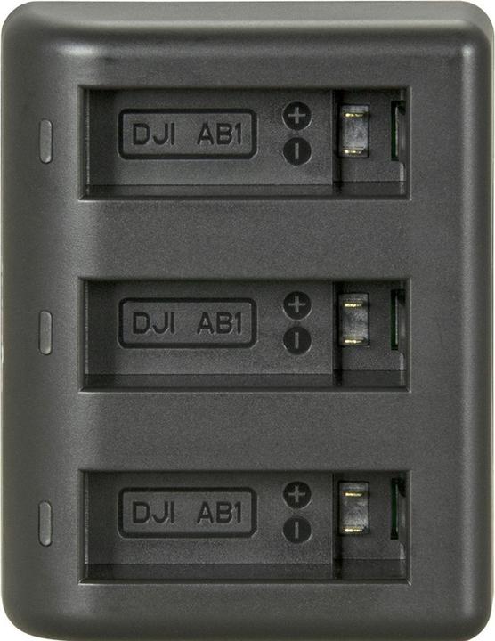 Actual product image Jupio Triple Charger Set for DJI Osmo Action + 2 Batteries (Camera battery charger)
