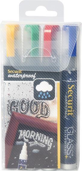 Actual product image Securit Chalkboard (Blue, Green, Red, Yellow, 6 mm, 4 x)