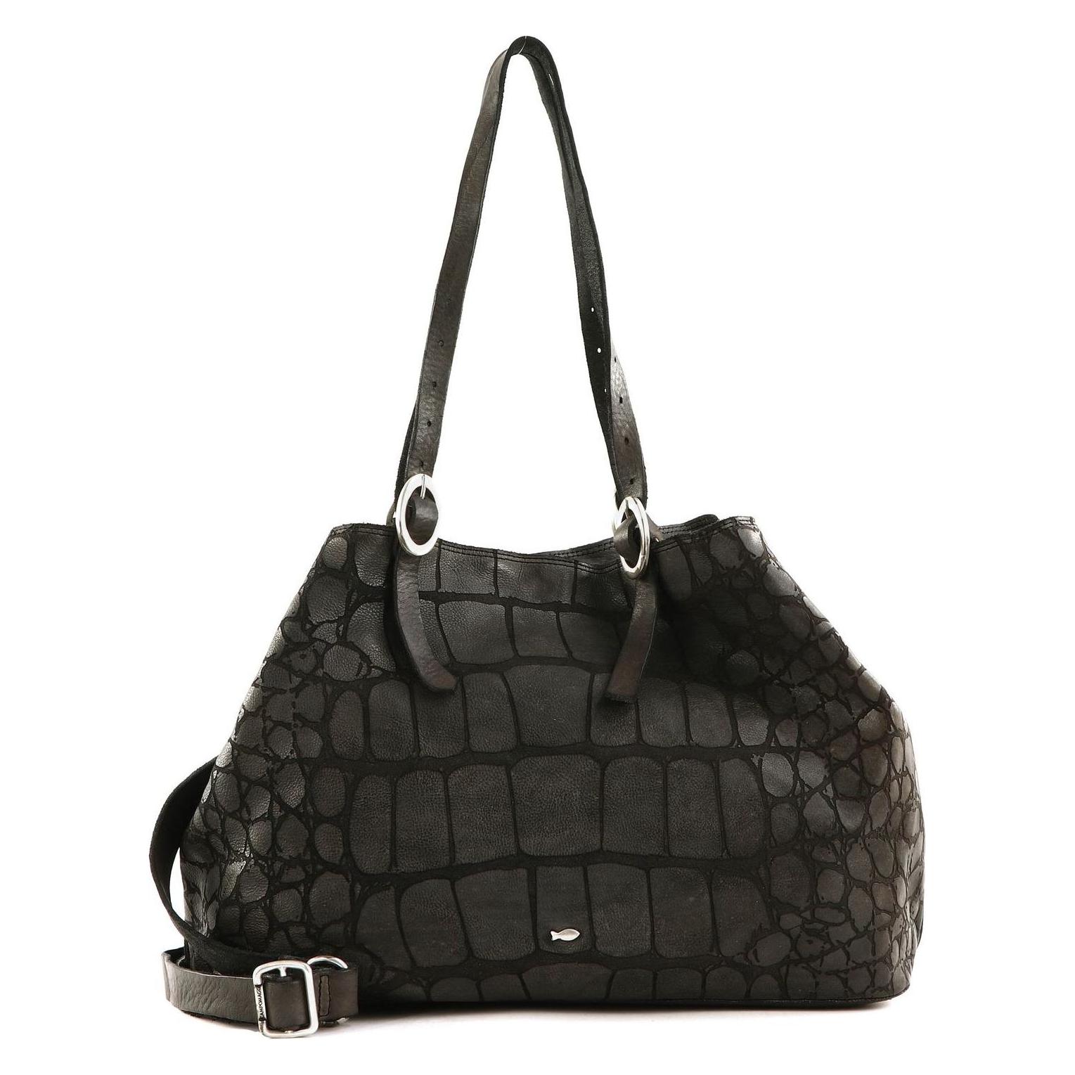 Campomaggi, Damen, Handtasche, Centaurus Shopping Bag, Grau