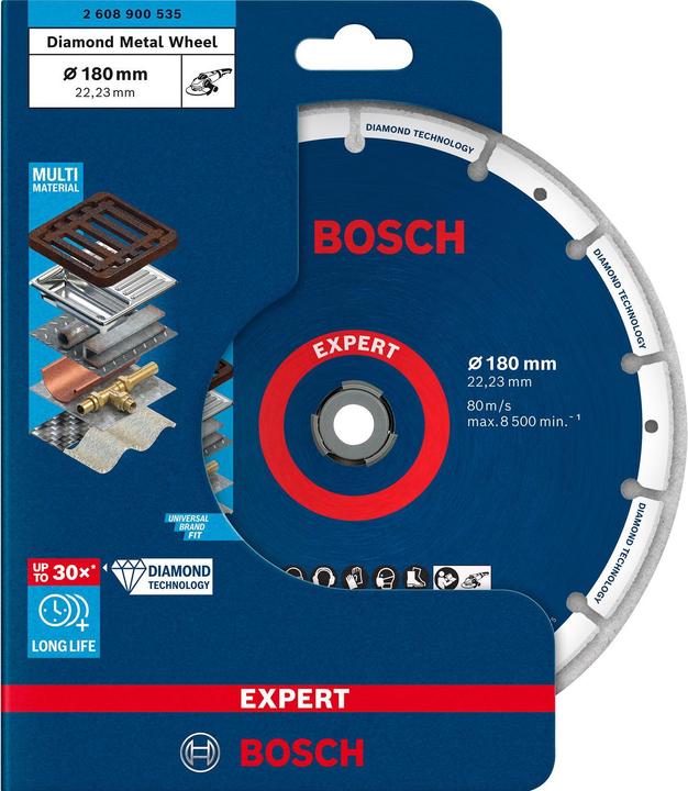Produktbild Bosch Professional Zubehör EXPERT Diamond Metal Wheel Trennscheibe, 180 x 22,23 mm