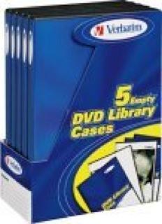 Produktbild Verbatim DVD Leerhüllen, Schwarz, 5er Pack für 1 Disk