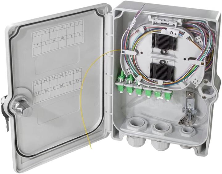 Actual product image LogiLink FTTH/FTTB connection empty housing,24x LC/APC (Splice box)