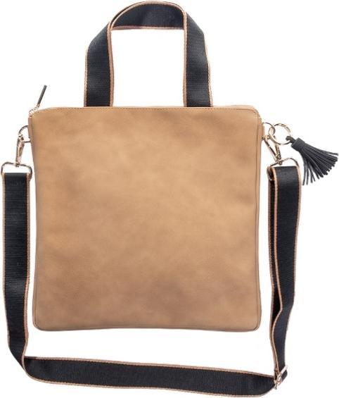 Immagine prodotto Artebene MAJOIE Crossover Bag Nubuk Camel - Borsa di lusso vegana con tracolla regolabile di