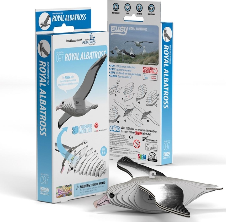 Actual product image Eugy 3D craft set Royal Albatross (MQ6)
