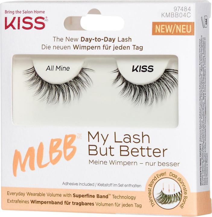 Actual product image KISS False eyelashes for natural volume My Lash But Better 1 pair - Variant: 04 (Artificial eyelashes)