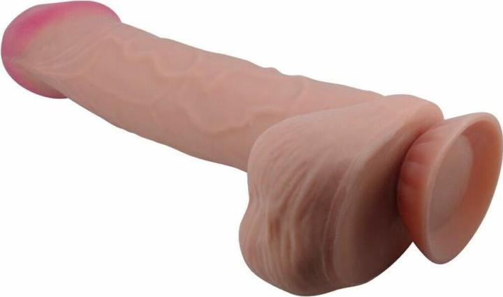 Produktbild Pretty Love Sliding Skin Series Realistischer Dildo Mit Sliding Skin Saugnapf Braun 26 cm
