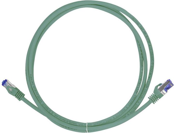 Actual product image LogiLink Patch cord Ultraflex Cat.6A S/FTP 10 m green withCat.7 raw cable extra flexible & (S/FTP, CAT6a, 10 m)