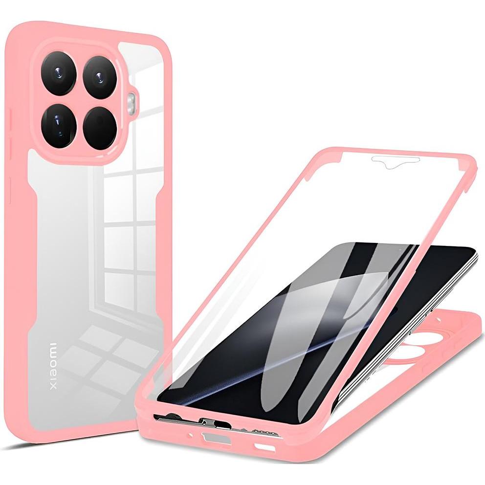 Techsuit - ColorVerse 360 Series + Screen Protector - Xiaomi 15T Pro - Pink (Xiaomi 15T Pro), Cover smartphone, Pink