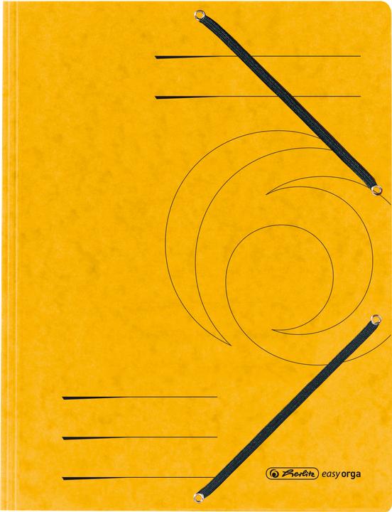Produktbild Herlitz Eckspannermappe easyorga, DIN A4, gelb (A4, 1x)
