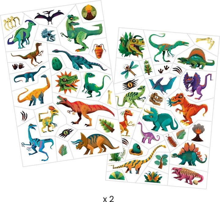 Actual product image Djeco Tattoos Dino Club