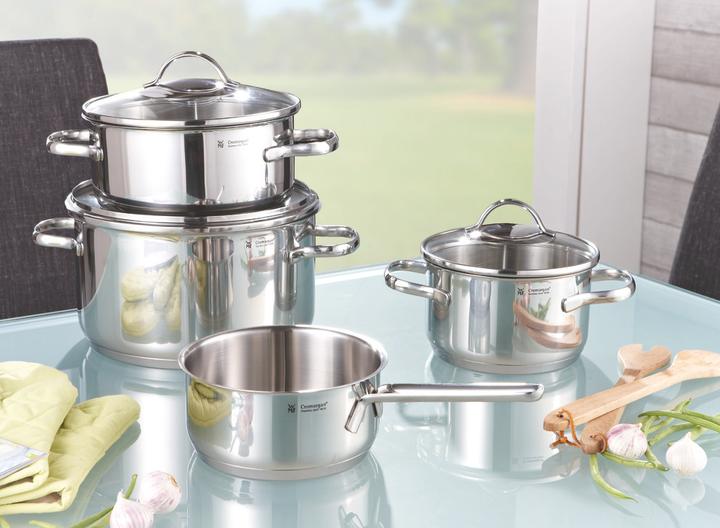Actual product image WMF Induction saucepan set 4-piece glass lid Provence Plus (24 cm, Pot, Stainless steel)