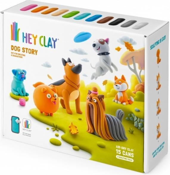 Image du produit Hey Clay Plastic Mass Dogs 15 boîtes 15024CEE
