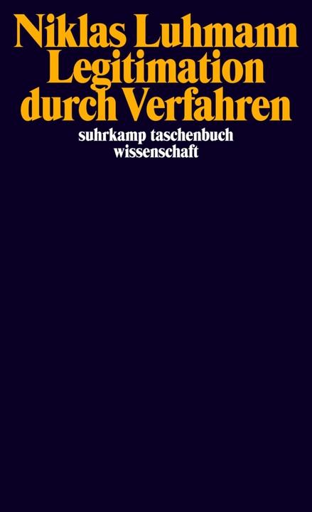 Produktbild Legitimation durch Verfahren (Deutsch, Niklas Luhmann, 1983)