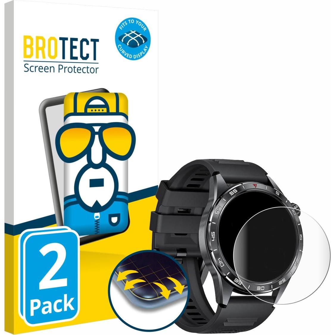 BROTECT Full-Screen Pellicola, Pellicola protettiva per smartwatch, Trasparente