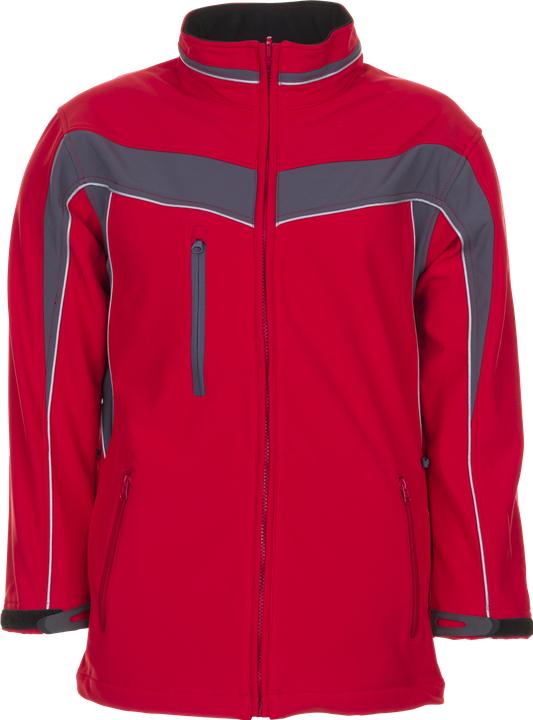Actual product image Planam Plaline work jacket softshell jacket red slate size S (S)