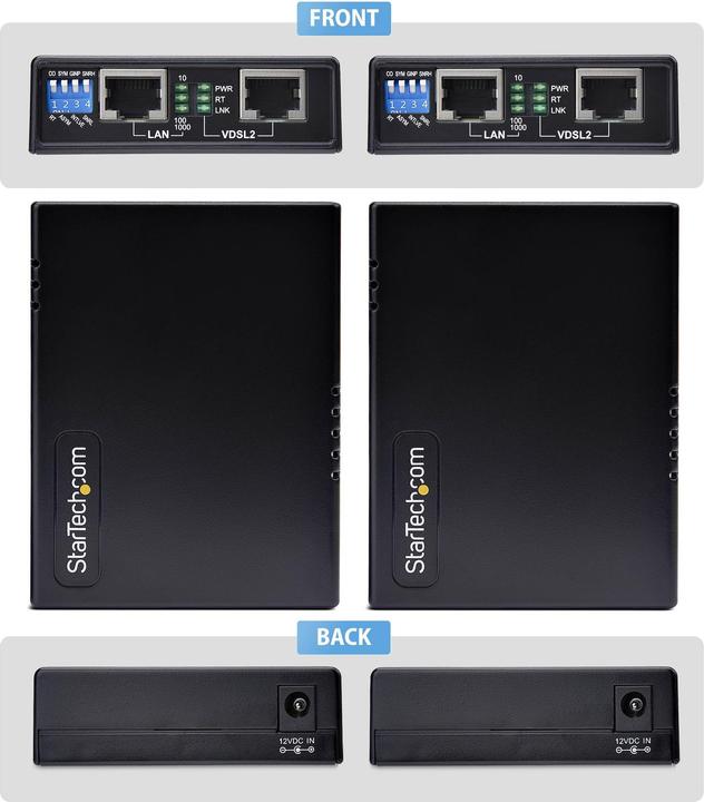 StarTech VDSL2 Ethernet Extender Kit, Up to 1km - kaufen bei Galaxus
