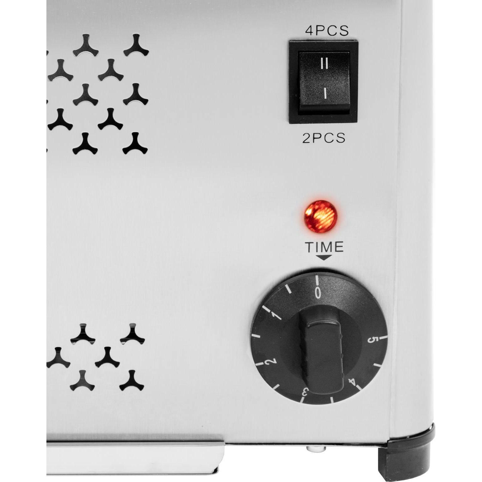 Thumbnail - Royal Catering Gastronomie-Toaster 4 Scheiben 1800 W Timer Krümelschublade Edelstahl, Toaster, Silber