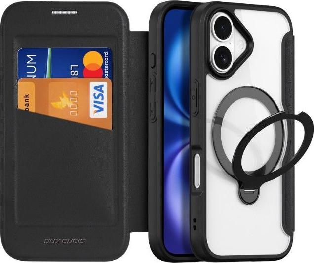 Produktbild Dux Ducis Skin X Pro 360° Ring Stand Series Lederhülle (Apple iPhone 17)