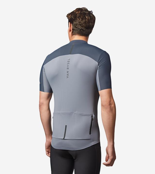 Produktbild Van rysel Rennrad Fahrradtrikot Sommer kurzarm Herren Slimfit Endurance 2 grau (L)