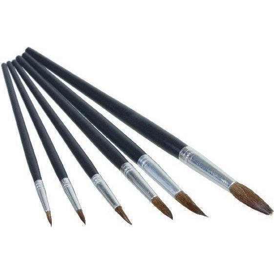 Winsor & Newton, Pinsel, Künstlerpinsel-Set mit Zähnen Haar rund 6 Stück