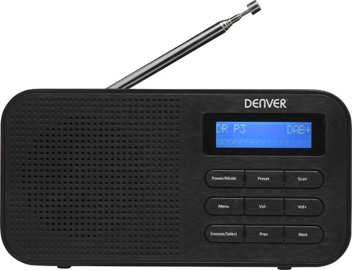 Produktbild Denver DAB-42 Radioempfänger, tragbar, digital, Schwarz (DAB+)