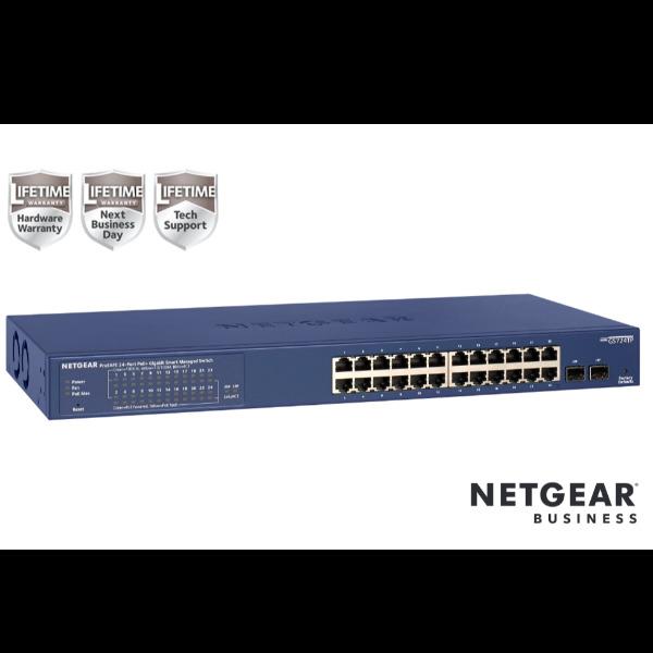 Actual product image Netgear GS724TP (24 ports)