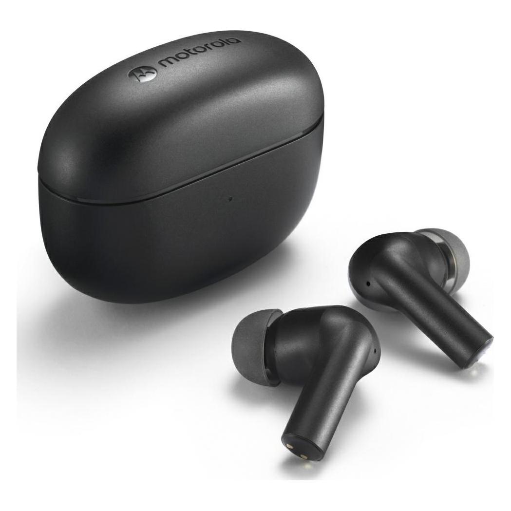 Motorola Buds 500 Anc (Aktive Geräuschunterdrückung, 20 h, Kabellos), Kopfhörer, Schwarz