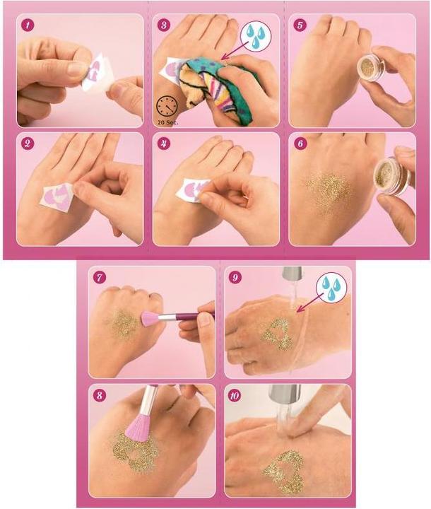Actual product image Depesche Miss Melody - Glitter Tattoo Set