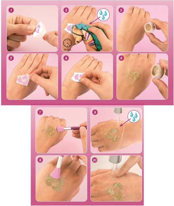 Actual product image Depesche Miss Melody - Glitter Tattoo Set